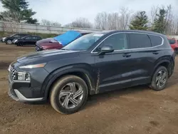 Salvage cars for sale at Davison, MI auction: 2021 Hyundai Santa FE SE