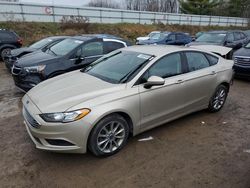 Salvage cars for sale at Davison, MI auction: 2017 Ford Fusion SE Hybrid