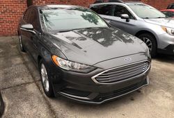 Salvage cars for sale at Lebanon, TN auction: 2018 Ford Fusion SE