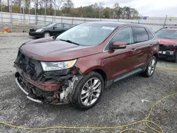 Salvage cars for sale at Spartanburg, SC auction: 2015 Ford Edge Titanium