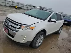 Salvage cars for sale at Kansas City, KS auction: 2013 Ford Edge Limited