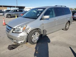 Salvage cars for sale at Grand Prairie, TX auction: 2007 Honda Odyssey EXL