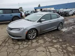 Salvage cars for sale from Copart Woodhaven, MI: 2015 Chrysler 200 S