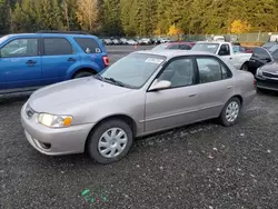 Toyota salvage cars for sale: 2001 Toyota Corolla CE