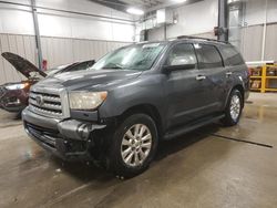 Salvage cars for sale at Casper, WY auction: 2008 Toyota Sequoia Platinum