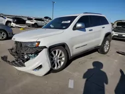 Jeep Grand Cherokee Limited salvage cars for sale: 2017 Jeep Grand Cherokee Limited