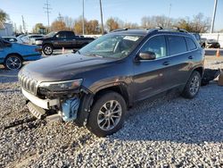 Salvage cars for sale at Columbus, OH auction: 2019 Jeep Cherokee Latitude Plus