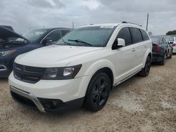 Salvage cars for sale at Arcadia, FL auction: 2018 Dodge Journey Crossroad