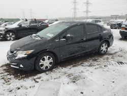 Salvage cars for sale at Elgin, IL auction: 2015 Honda Civic Hybrid