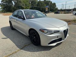 Salvage cars for sale at North Billerica, MA auction: 2021 Alfa Romeo Giulia Sport