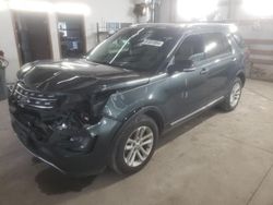 Salvage cars for sale at Pekin, IL auction: 2016 Ford Explorer XLT