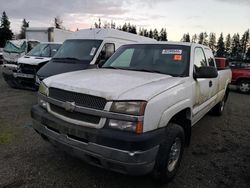 Chevrolet salvage cars for sale: 2004 Chevrolet Silverado K2500 Heavy Duty