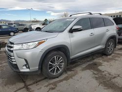 Salvage cars for sale at Littleton, CO auction: 2019 Toyota Highlander SE