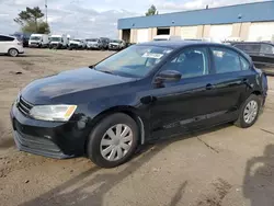 Salvage cars for sale at Woodhaven, MI auction: 2015 Volkswagen Jetta Base