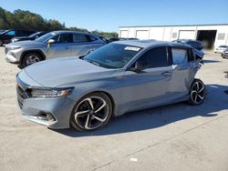 Honda Accord salvage cars for sale: 2021 Honda Accord Sport