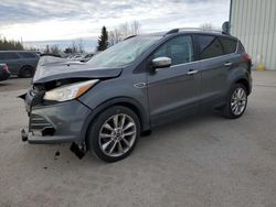 Salvage cars for sale at Bowmanville, ON auction: 2015 Ford Escape SE