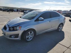 Salvage cars for sale at Grand Prairie, TX auction: 2015 Chevrolet Sonic LTZ