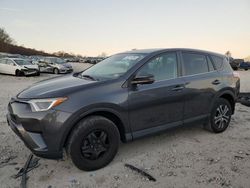 Salvage cars for sale at West Warren, MA auction: 2017 Toyota Rav4 LE