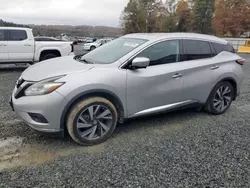 Salvage cars for sale at Concord, NC auction: 2015 Nissan Murano S