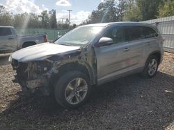 Salvage cars for sale at Riverview, FL auction: 2016 Toyota Highlander Limited