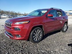 Jeep salvage cars for sale: 2017 Jeep Cherokee Overland