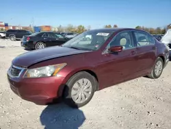 Salvage cars for sale at Columbus, OH auction: 2010 Honda Accord LX