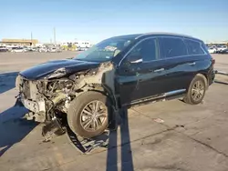 Salvage cars for sale at Grand Prairie, TX auction: 2019 Infiniti QX60 Luxe