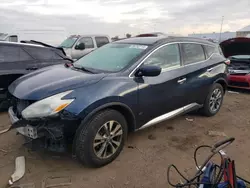 Salvage cars for sale at Brighton, CO auction: 2016 Nissan Murano S