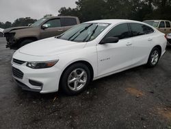 Chevrolet salvage cars for sale: 2018 Chevrolet Malibu LS