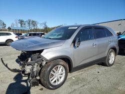 Salvage cars for sale at Spartanburg, SC auction: 2014 KIA Sorento LX