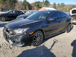 Salvage cars for sale at Mendon, MA auction: 2018 Honda Civic LX