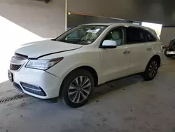 Salvage cars for sale at Sandston, VA auction: 2016 Acura MDX Technology