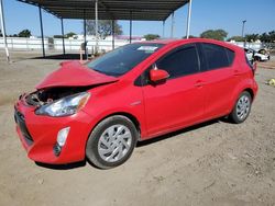 Salvage cars for sale from Copart San Diego, CA: 2015 Toyota Prius C