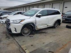 Toyota Highlander salvage cars for sale: 2017 Toyota Highlander SE