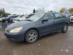 Honda salvage cars for sale: 2006 Honda Accord SE