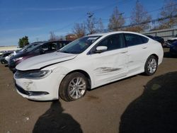 Salvage cars for sale at New Britain, CT auction: 2015 Chrysler 200 Limited