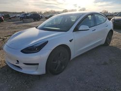 Salvage cars for sale at Kansas City, KS auction: 2021 Tesla Model 3