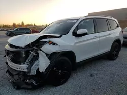 Salvage cars for sale at Mentone, CA auction: 2022 Honda Pilot Black