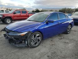 Salvage cars for sale at Las Vegas, NV auction: 2024 Hyundai Elantra Limited