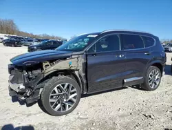 Salvage cars for sale at West Warren, MA auction: 2022 Hyundai Santa FE Calligraphy