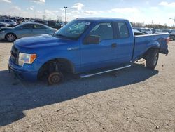 Salvage cars for sale at Indianapolis, IN auction: 2014 Ford F150 Super Cab