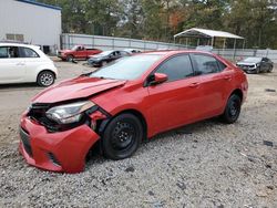 Salvage cars for sale at Austell, GA auction: 2016 Toyota Corolla L