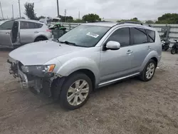 Salvage cars for sale at Miami, FL auction: 2013 Mitsubishi Outlander SE