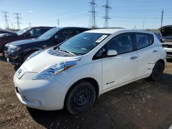 Salvage cars for sale at Elgin, IL auction: 2014 Nissan Leaf S