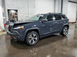 Salvage cars for sale from Copart Ham Lake, MN: 2017 Jeep Cherokee Trailhawk