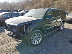 Salvage cars for sale from Copart Marlboro, NY: 2016 Cadillac Escalade ESV Luxury