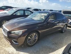 Salvage cars for sale at Arcadia, FL auction: 2019 Infiniti Q50 Luxe