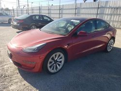 Tesla Model 3 salvage cars for sale: 2022 Tesla Model 3