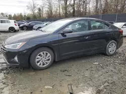 Salvage cars for sale at Waldorf, MD auction: 2020 Hyundai Elantra SE