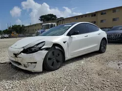 Salvage cars for sale from Copart Opa Locka, FL: 2022 Tesla Model 3